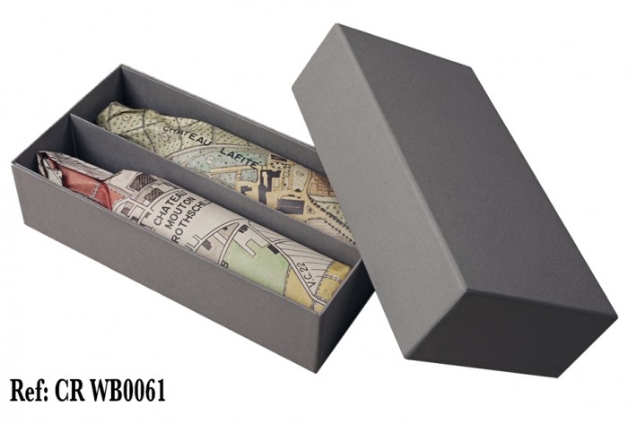 Leatherette_Elegant-Rectangle_matte_finish_foil_logo_Wine_Gift_Box